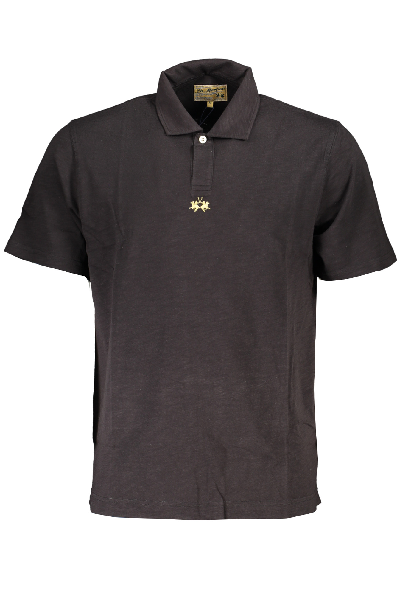 La Martina 'S Crne Kratke Hlače Sleeved Polo Majica Majica