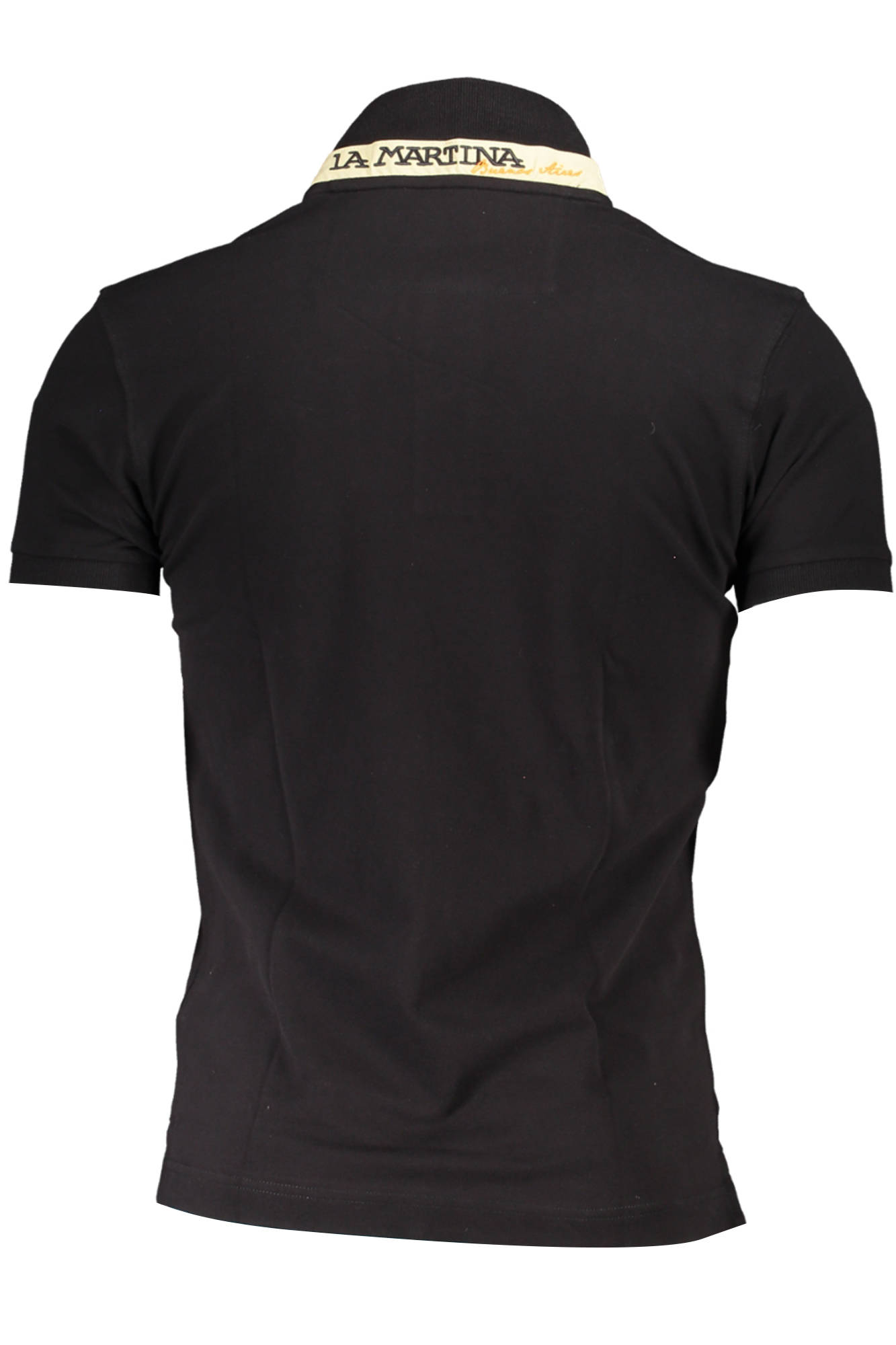 La Martina 'S Crne Kratke Hlače Sleeved Polo Majica Majica - Slika 2