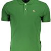 La Martina 'S Zelene Kratke Hlače Sleeved Polo Majica Majica