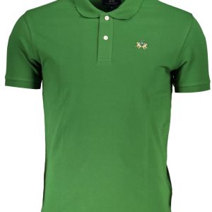 La Martina 'S Zelena Kratke Hlače Sleeved Polo Majica Majica