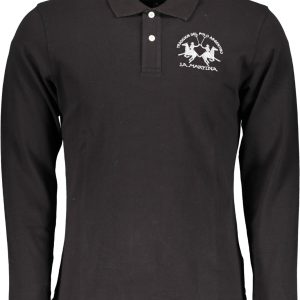 La Martina 'S Crna Dugih Rukava Polo Majica Majica