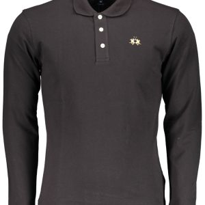 La Martina 'S Crna Dugih Rukava Polo Majica Majica
