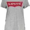LEVI'S WOMEN'S SHORT SLEEVE T-SHIRT GRAY
