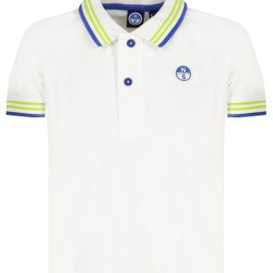 North Sails Bijela Kratke Hlače Sleeved Polo Majica Majica For