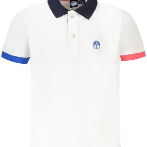 North Sails Polo Majica Kratke Hlače Sleeves Bijela