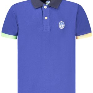 North Sails Polo Majica Kratke Hlače Sleeves Plava