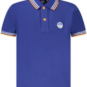 North Sails Polo Majica Kratke Hlače Sleeves Plava