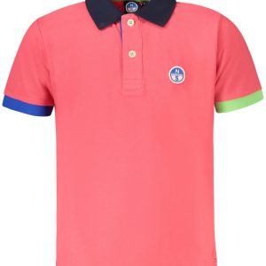 North Sails Polo Majica Kratke Hlače Sleeves Roza