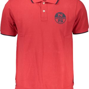 North Sails 'S Crvena Kratke Hlače Sleeved Polo Majica Majica