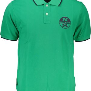 North Sails Zelena 'S Kratke Hlače Sleeved Polo Majica Majica