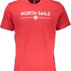 North Sails 'S Kratkih Rukava Majica Crvene