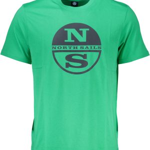 North Sails Zelena 'S Kratke Hlače Sleeved Majica