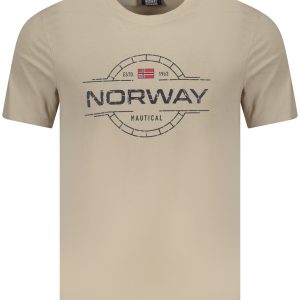 NORWAY 1963 MEN'S SHORT SLEEVE T-SHIRT BEIGE