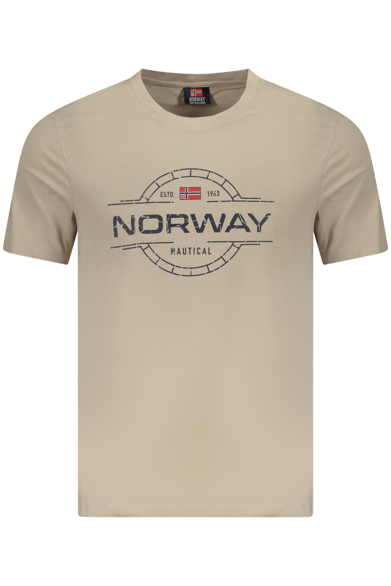 NORWAY 1963 MEN'S SHORT SLEEVE T-SHIRT BEIGE