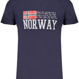 Norway 1963 'S Kratkih Rukava Majica Plave