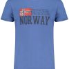 Norway 1963 'S Kratkih Rukava Majica Plave