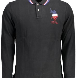 Us Polo Majica Assn. 'S Dugih Rukava Polo Majica Majica, Crna