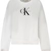 Calvin Klein 'S Na Rajsferšlus Dukserica Bijela