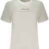 Calvin Klein 'S Kratkih Rukava Majica Bijele