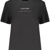 Calvin Klein 'S Kratkih Rukava Majica Crne