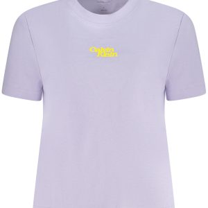 CALVIN KLEIN WOMEN'S SHORT SLEEVE T-SHIRT PURPLE