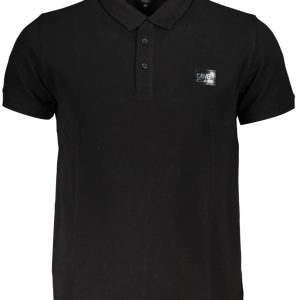 CAVALLI CLASS POLO SHORT SLEEVE MAN BLACK