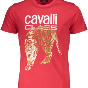 CAVALLI CLASS SHORT SLEEVE T-SHIRT MEN RED