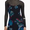Desigual 'S Long Crna Haljina
