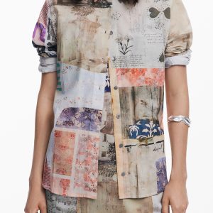 Desigual 'S Dugih Rukava Majica, Bež