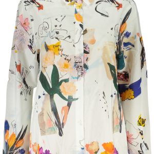 Desigual 'S Dugih Rukava Majica Bijele