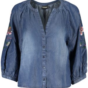 Desigual 'S Dugih Rukava Majica, Plave