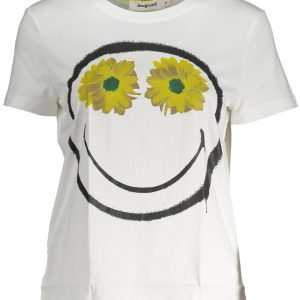 DESIGUAL SHORT SLEEVE T-SHIRT WOMEN WHITE