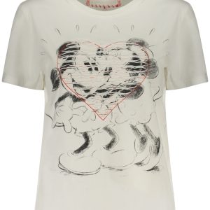 DESIGUAL WOMEN'S SHORT-SLEEVE T-SHIRT WHITE