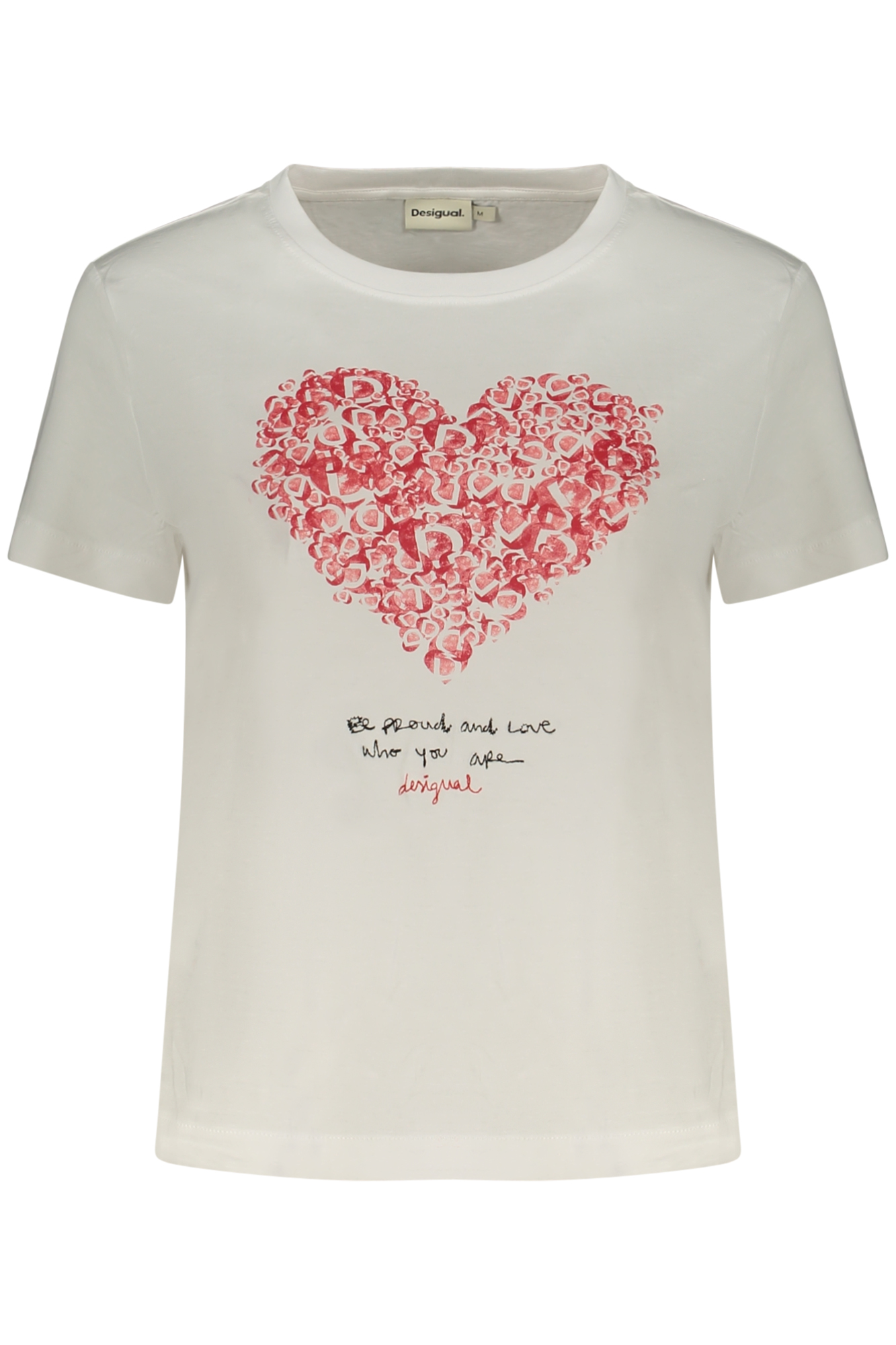 DESIGUAL WOMEN'S SHORT-SLEEVE T-SHIRT WHITE