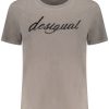 Desigual 'S Kratkih Rukava Majica Sive