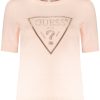 GUESS JEANS WOMEN'S PINK SWEATER