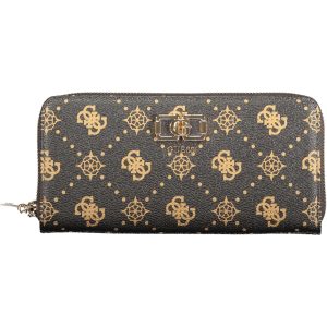 GUESS JEANS WOMEN'S BROWN WALLET