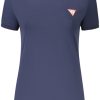 GUESS JEANS WOMEN'S SHORT SLEEVE T-SHIRT BLUE