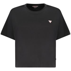 GUESS JEANS WOMEN'S SHORT-SLEEVED T-SHIRT BLACK