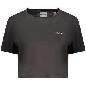 GUESS JEANS WOMEN'S SHORT-SLEEVED T-SHIRT BLACK
