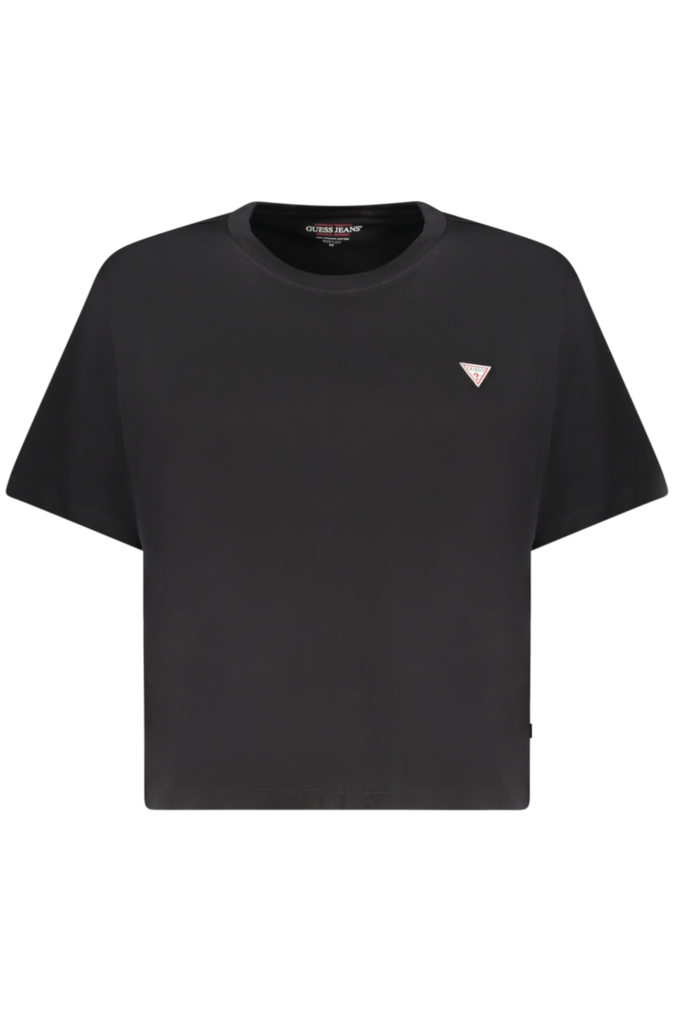 GUESS JEANS WOMEN'S SHORT-SLEEVED T-SHIRT BLACK