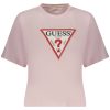 GUESS JEANS WOMEN'S SHORT SLEEVE T-SHIRT PINK