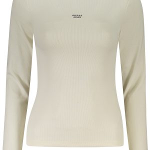 GUESS JEANS WOMEN'S LONG-SLEEVED T-SHIRT WHITE