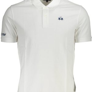LA MARTINA MEN'S SHORT SLEEVE POLO WHITE