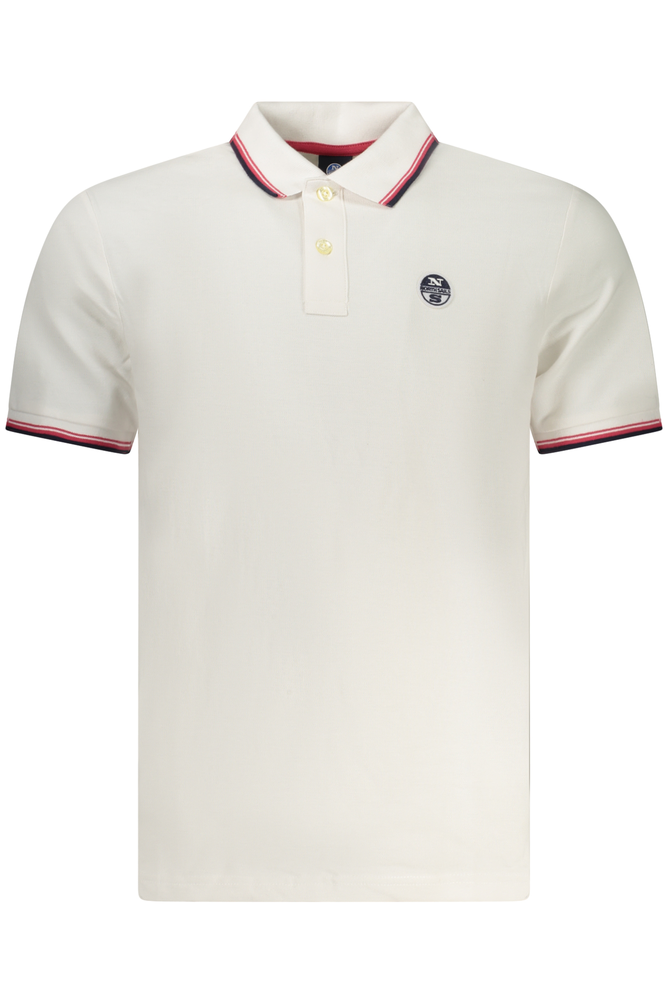 North Sails 'S Kratkih Rukava Polo Majica Majica Bijela