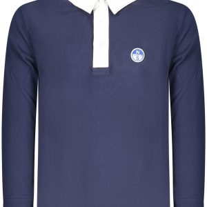 North Sails ' Dugih Rukava Polo Majica Majica, Plava