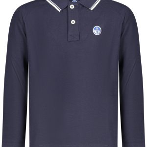 North Sails ' Dugih Rukava Polo Majica Majica, Plava