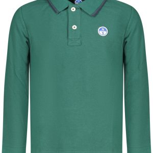 North Sails 'S Dugih Rukava Polo Majica Majica, Zelena