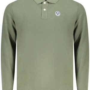 North Sails 'S Dugih Rukava Polo Majica Majica, Zelena