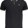 Norway 1963 'S Kratkih Rukava Polo Majica Crna